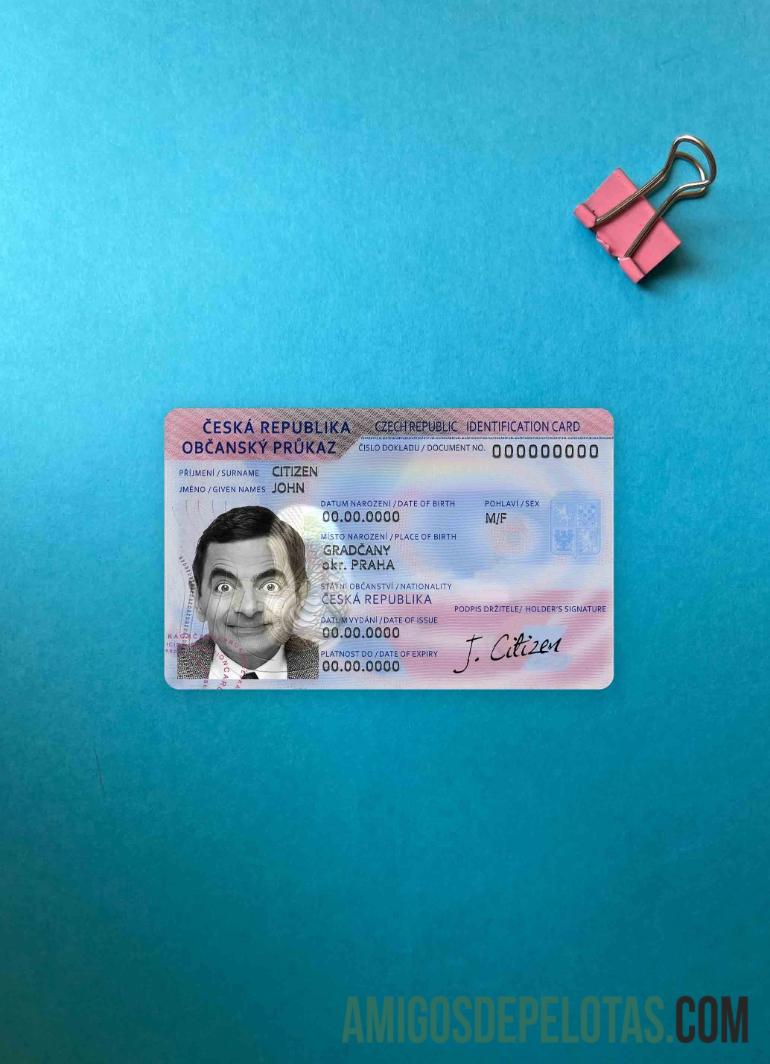 Czechia ID olhar de foto frente amostra